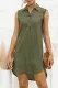 Fashion Casual Solid Split Joint Turndown Collar Irregular Dresses