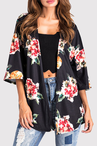 Fashion Casual Print Cardigan Outerwear