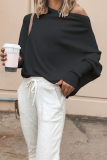 Casual Solid Patchwork One Shoulder Tops