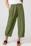 Casual Daily Solid Solid Color Loose High Waist Harlan Solid Color Bottoms