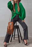 Casual Solid Patchwork Half A Turtleneck Tops