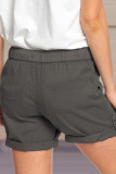 Casual Solid Split Joint Pocket Straight Solid Color Bottoms