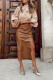 Fashion Casual Solid Patchwork Regular Solid Color Bottoms