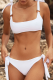 Vacation Solid Bandage Split Joint Swimwears