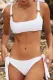Vacation Solid Bandage Split Joint Swimwears