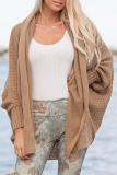 Casual Solid Bandage Crystal Cardigan Collar Tops