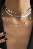 Fashion Simplicity Solid Split Joint Necklaces