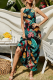 Fashion Elegant Floral Patchwork Halter Dresses