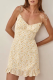 Fashion Elegant Floral Flounce Fold V Neck A Line Dresses