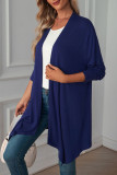 Casual Solid Asymmetrical Scarf Collar Outerwear(6 Colors)