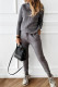 Casual Solid Solid Color Turtleneck Long Sleeve Two Pieces