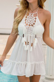 Fashion Vacation Solid Backless Swimwears Cover Up