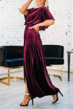 Sexy Elegant Solid Solid Color O Neck Evening Dress Dresses