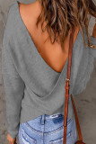 Fashion Casual Solid Patchwork V Neck Tops