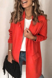 Fashion Casual Solid Patchwork Turn-back Collar Outerwear