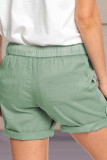 Casual Solid Split Joint Pocket Straight Solid Color Bottoms
