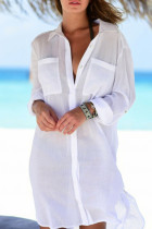 Fashion Vacation Solid Swimwears Cover Up