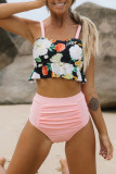Fashion Sexy Print Split Joint Swimwears