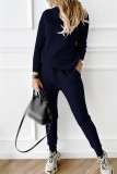 Casual Solid Solid Color Turtleneck Long Sleeve Two Pieces