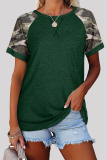 Casual Print Basic O Neck T-Shirts