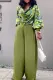 Sweet Striped Patchwork Pocket Fold V Neck Long Sleeve Two Pieces