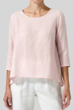 Casual Solid Basic O Neck T-Shirts
