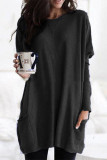 Casual Solid Patchwork Pocket V Neck Tops(4 Colors)