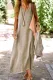 Casual Vacation Solid V Neck Sleeveless Dress Dresses