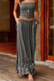 Fashion Street Print Strapless Strapless Dress Dresses