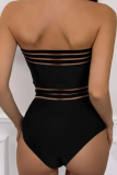 Vacation Solid Split Joint Swimwears
