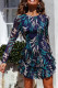 Fashion Casual Print Backless O Neck A Line Dresses