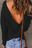 Fashion Casual Solid Patchwork V Neck Tops