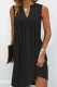 Casual Simplicity Solid Fold V Neck A Line Dresses