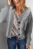 Casual Solid Buckle V Neck Tops