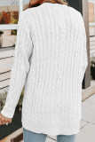 Casual Solid Buttons Solid Color V Neck Tops