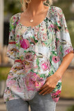 Fashion Casual Print Basic O Neck T-Shirts
