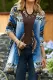 Casual College Geometric Printing Cardigan Collar Outerwear(5 Colors)