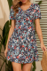Fashion Elegant Floral Frenulum V Neck A Line Dresses