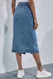 Fashion British Style Solid Split Joint Mid Waist Type A Bottoms