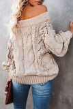 Casual Street Solid Patchwork Off the Shoulder Tops