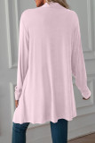 Casual Solid Asymmetrical Scarf Collar Outerwear(6 Colors)