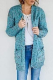 Casual Patchwork Pocket Tops Sweater