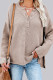 Fashion Casual Solid Patchwork O Neck Tops