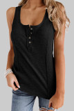 Fashion Sportswear Solid Split Joint U Neck Tops