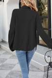 Fashion Casual Solid Patchwork Turtleneck Tops