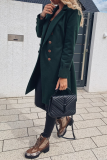 Casual Solid Patchwork Turndown Collar Outerwear(3 Colors)