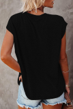 Casual Print Basic O Neck T-Shirts