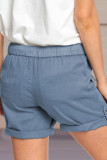 Casual Solid Split Joint Pocket Straight Solid Color Bottoms