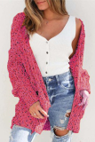 Casual Patchwork Pocket Tops Sweater