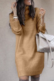 Casual Solid Solid Color Turtleneck Tops